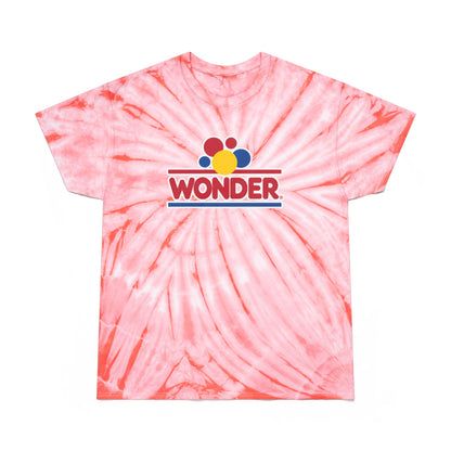 Retro Tie-Dye Tee, Wonder Bread Graphic Shirt, Vintage Cyclone Shirt, Fun Summer T-Shirt, Casual Wear, Gift for Food Lovers, 80s Nostalgia