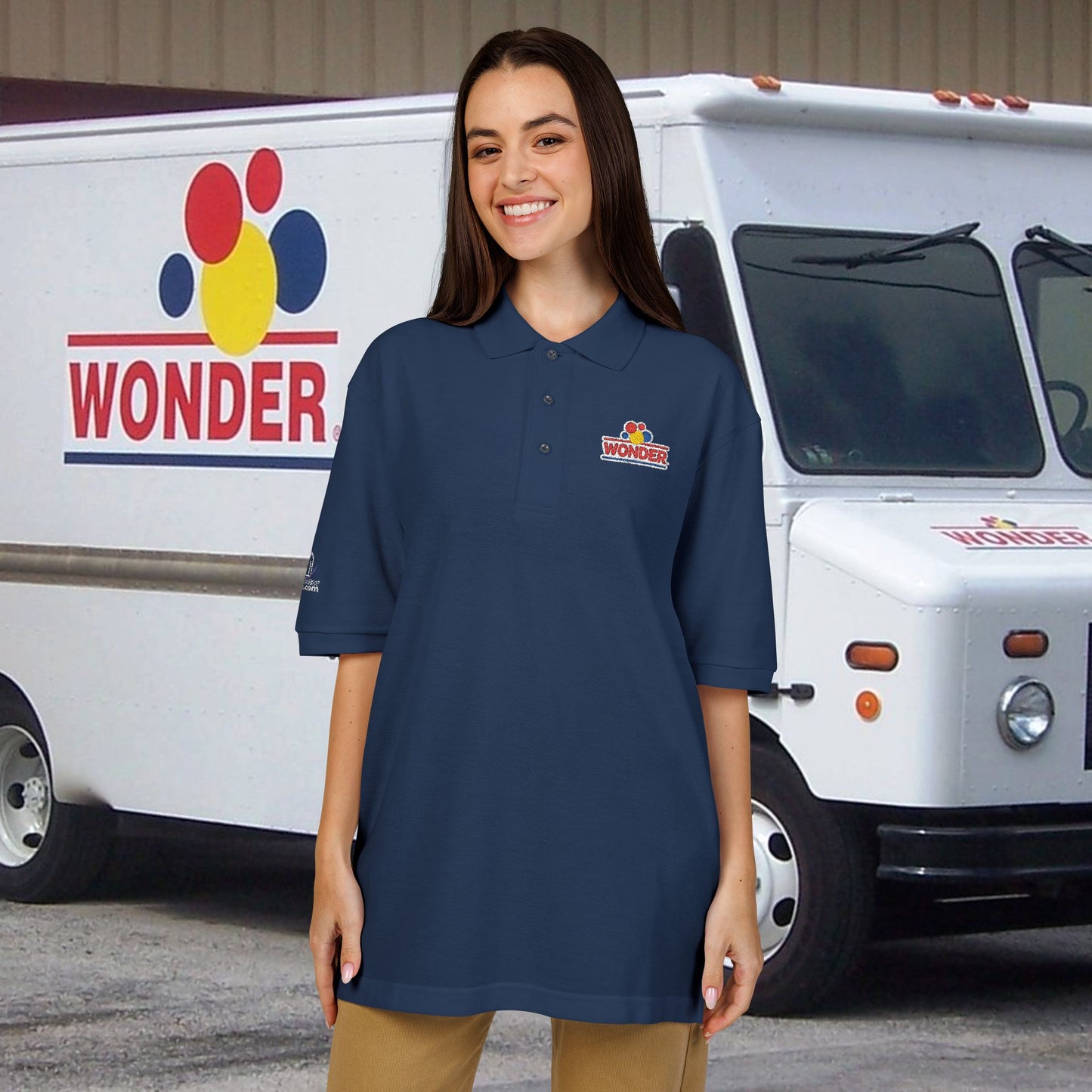 Wonderbread Embroidered unisex Polo Shirt