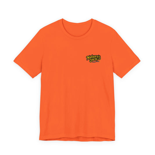 Unisex Jersey Short Sleeve Tee with Honey wheat Nature's Own embroidered logo
