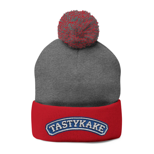 TastyKake Embroidered Pom-Pom Knit Cap – TastyKake Logo