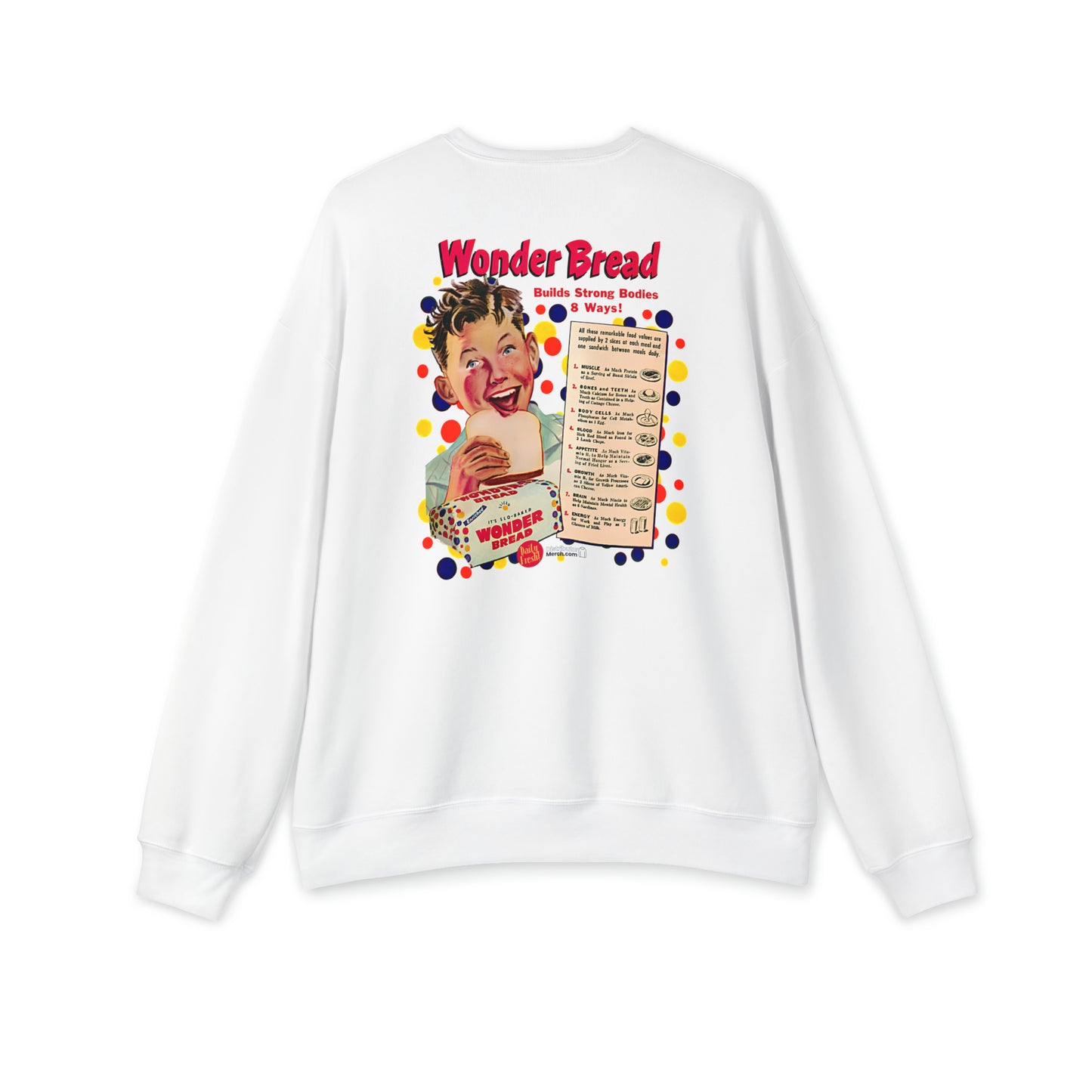 Sweatshirt Unisex Drop Shoulder, Wonder bread