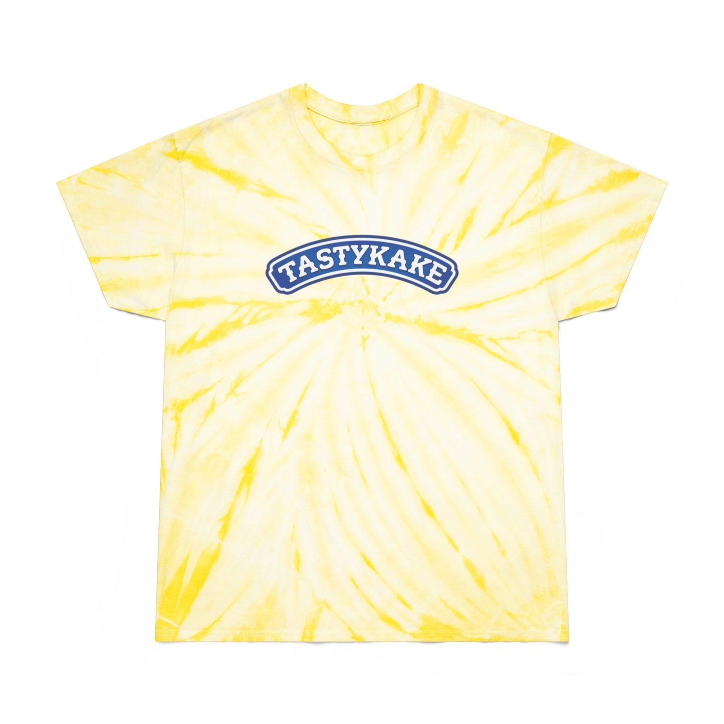 Retro Tie-Dye Tee with Tastykake logo, Vintage Cyclone Shirt, Fun Summer T-Shirt