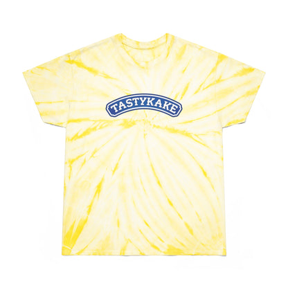 Retro Tie-Dye Tee with Tastykake logo, Vintage Cyclone Shirt, Fun Summer T-Shirt