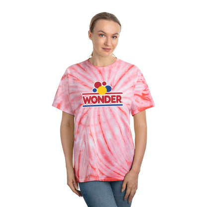 Retro Tie-Dye Tee, Wonder Bread Graphic Shirt, Vintage Cyclone Shirt, Fun Summer T-Shirt, Casual Wear, Gift for Food Lovers, 80s Nostalgia
