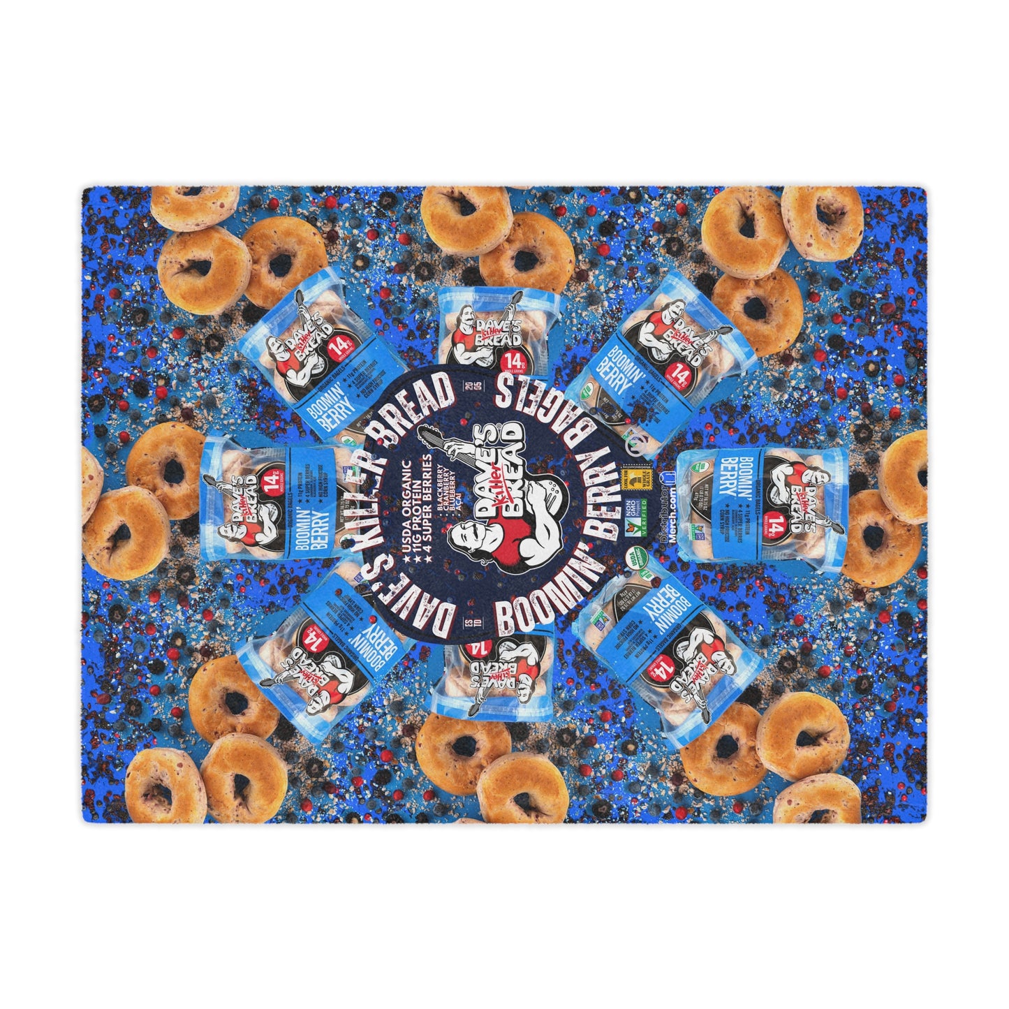 Minky Blanket DKB BERRY BAGELS