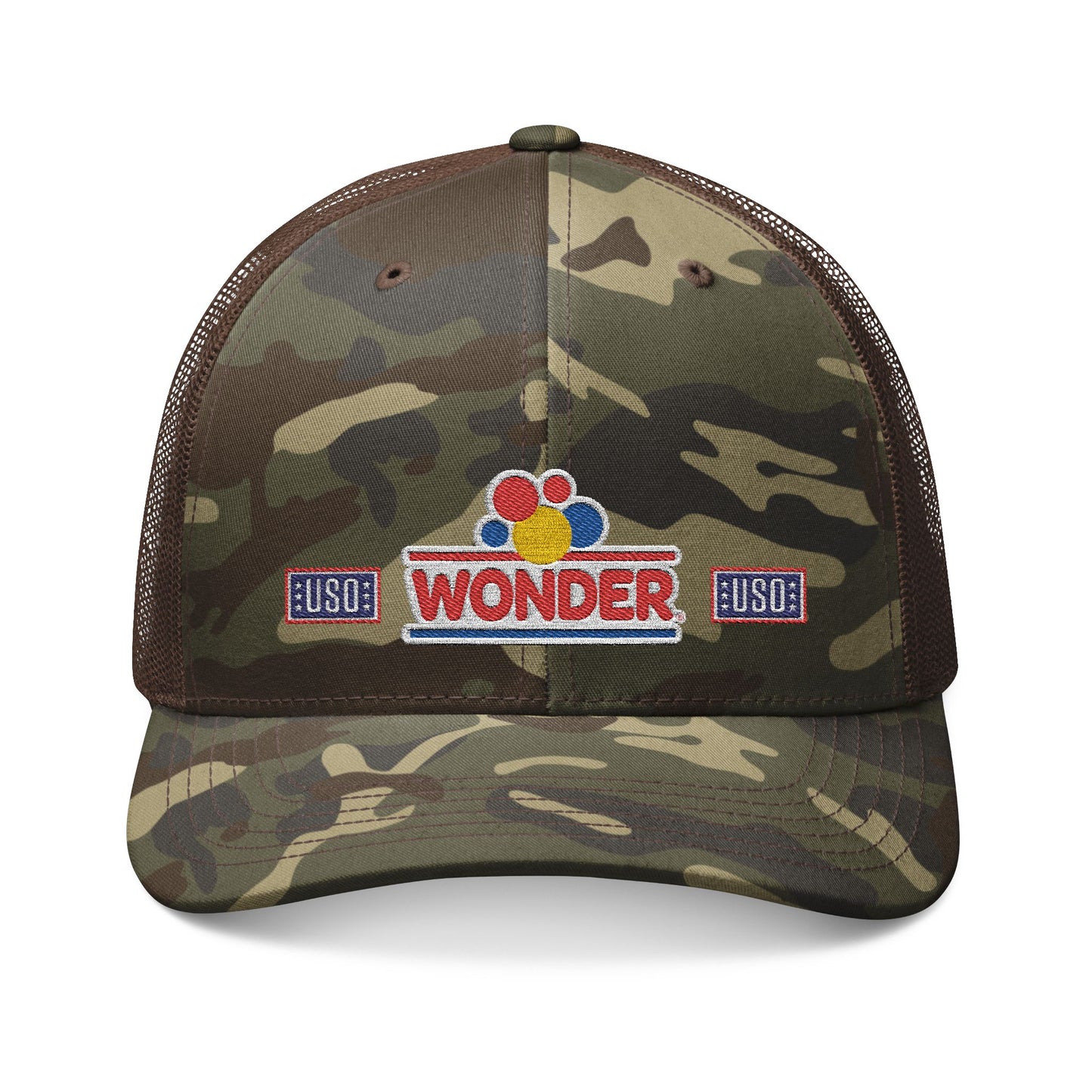 Wonderbread USO Camo Embroidered Trucker Hat
