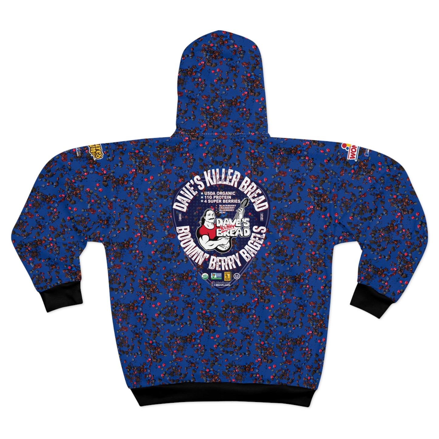 BERRYCAMO DKB, sudadera con capucha y logotipos laterales.