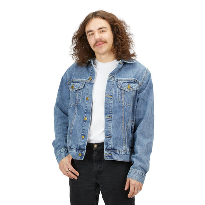 Dave's Killer Bread Retro Graphic Men's Denim Jacket - Perfect for Casual Style and Everyday Wear