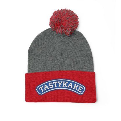 TastyKake Embroidered Pom-Pom Knit Cap – TastyKake Logo
