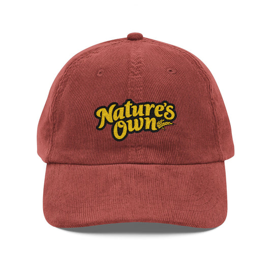 Nature's Own Embroidered Vintage Corduroy Cap