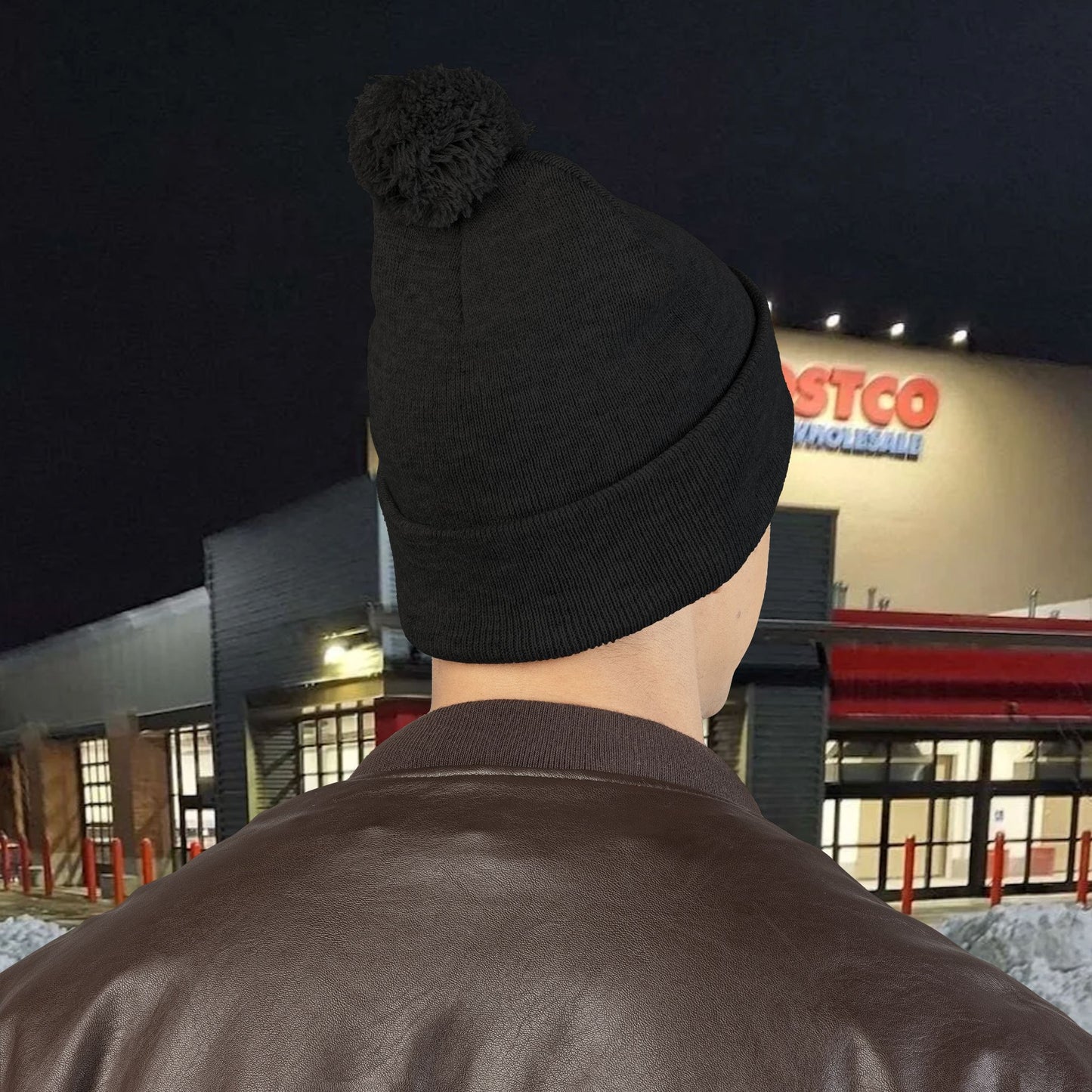 Wonderbread Embroidered Pom-Pom Knit Cap – TastyKake Logo