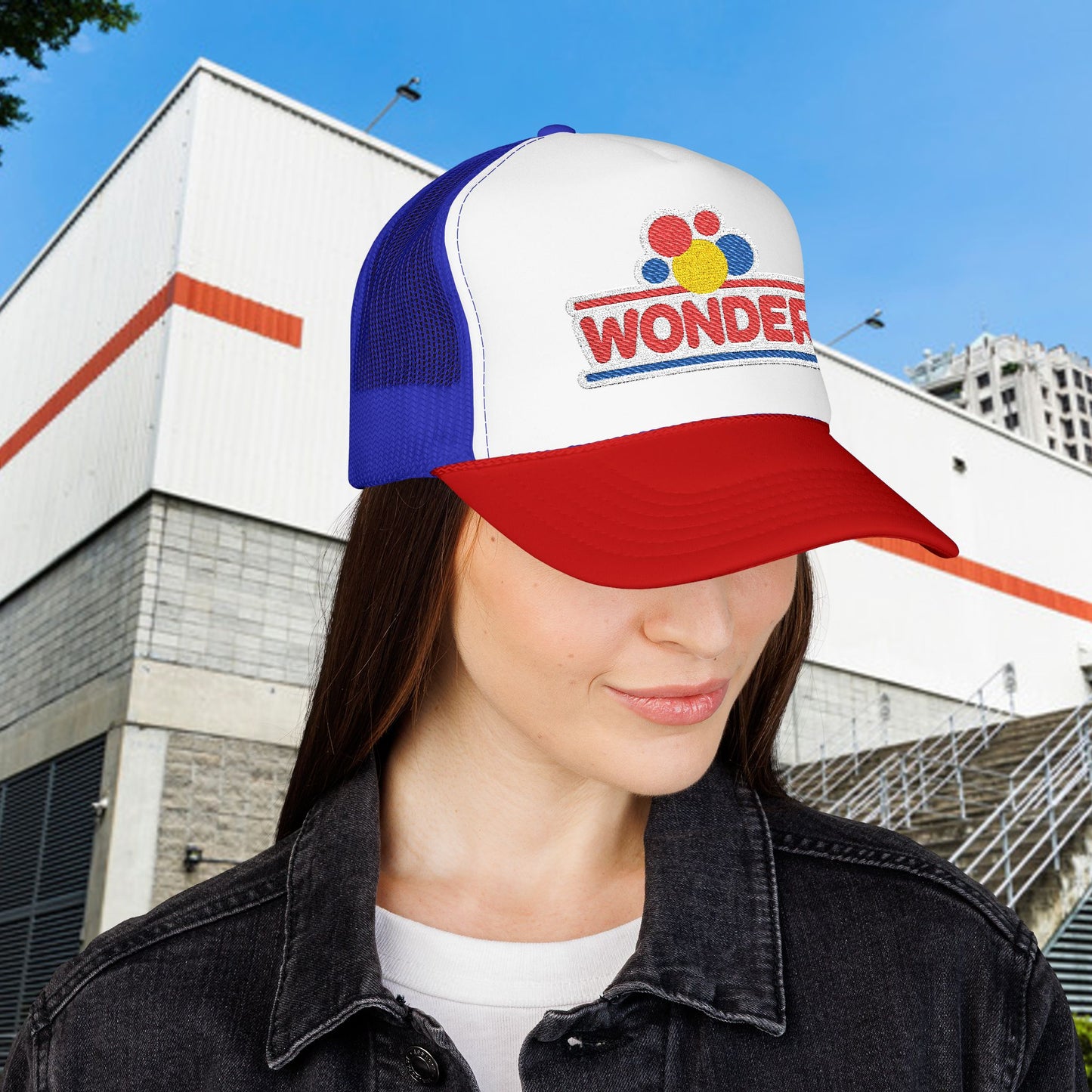 Wonderbread Embroidered Vintage Patch Trucker Hat