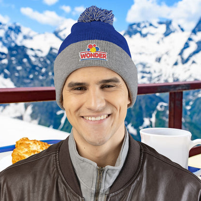 Wonderbread Embroidered Pom-Pom Knit Cap – TastyKake Logo