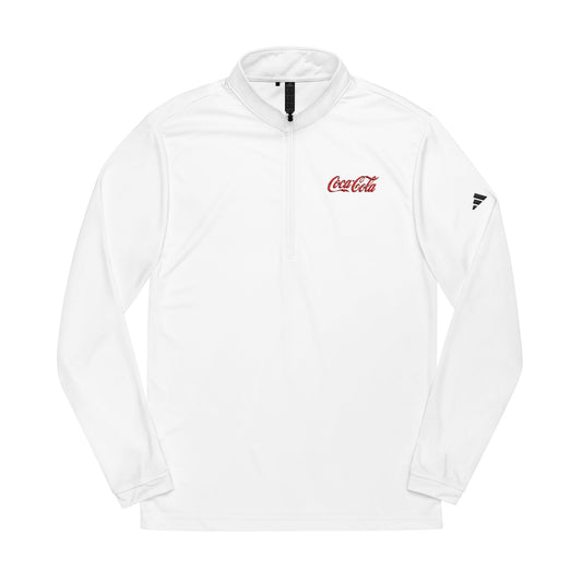 Quarter-Zip Pullover, Stylish Athletic Wear, Embroidered Coca-Cola Logo
