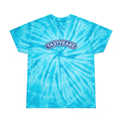 Retro Tie-Dye Tee with Tastykake logo, Vintage Cyclone Shirt, Fun Summer T-Shirt