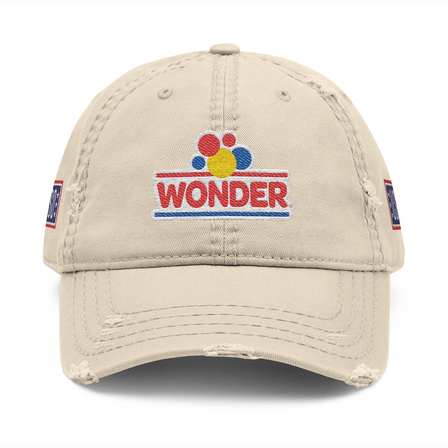 Wonder bread USO Embroidered Classic Distressed Hat Cap