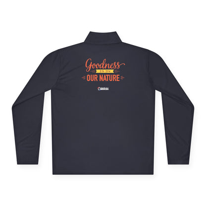 Quarter-Zip Pullover Natures Own "Goodness Is In Our Nature" back