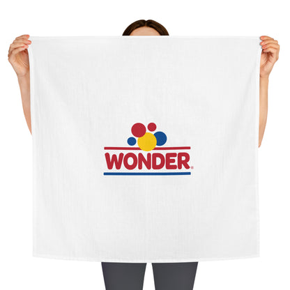 Tea Kitchen Dish Towel with Retro Wonder Bread logo
