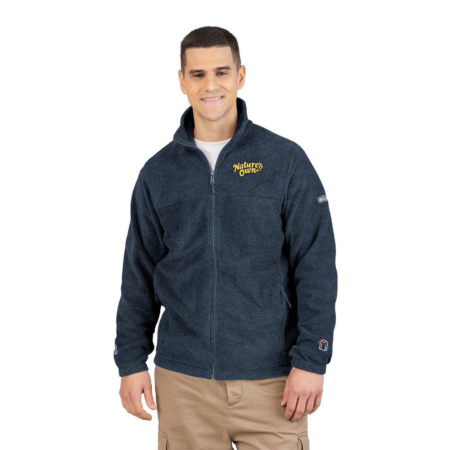 Nature's Own Columbia Embroidered Fleece Jacket "Goodness is in Our Nature" Back