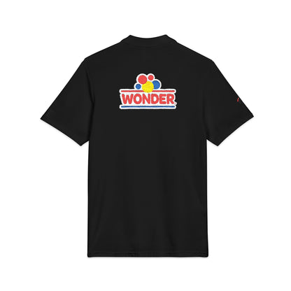 Polo Shirt with Wonder bread Embroidered front and back Logos
