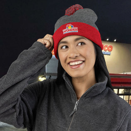 Wonderbread Embroidered Pom-Pom Knit Cap – TastyKake Logo