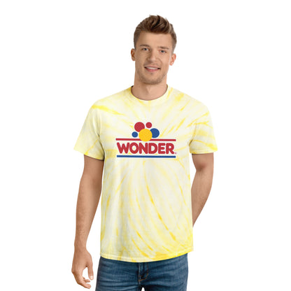 Retro Tie-Dye Tee, Wonder Bread Graphic Shirt, Vintage Cyclone Shirt, Fun Summer T-Shirt, Casual Wear, Gift for Food Lovers, 80s Nostalgia