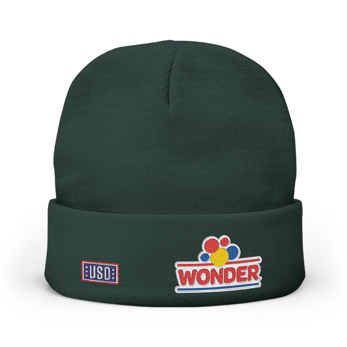 Wonder Bread USO Embroidered Knit Beanie