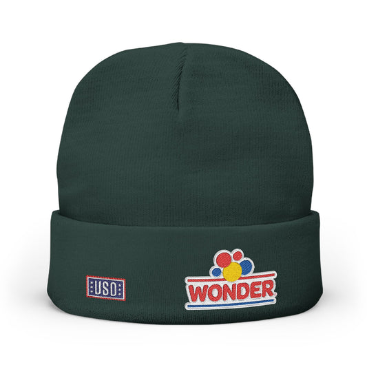 Wonder Bread USO Embroidered Knit Beanie