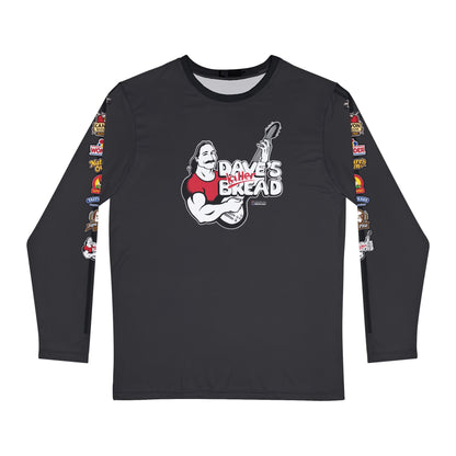 Dave's Killer Bread, Long sleeve Shirt CARBON, Side Logos, Power Packed Nutrition Back!
