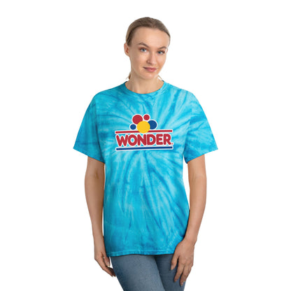 Retro Tie-Dye Tee, Wonder Bread Graphic Shirt, Vintage Cyclone Shirt, Fun Summer T-Shirt, Casual Wear, Gift for Food Lovers, 80s Nostalgia
