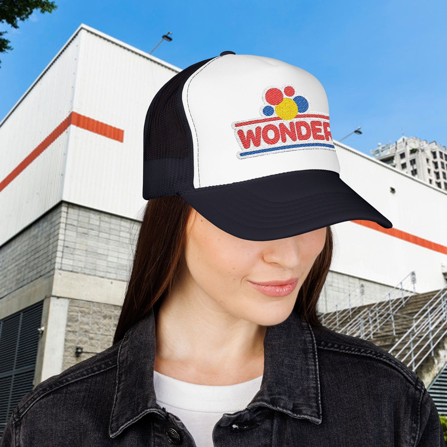 Wonderbread Embroidered Vintage Patch Trucker Hat