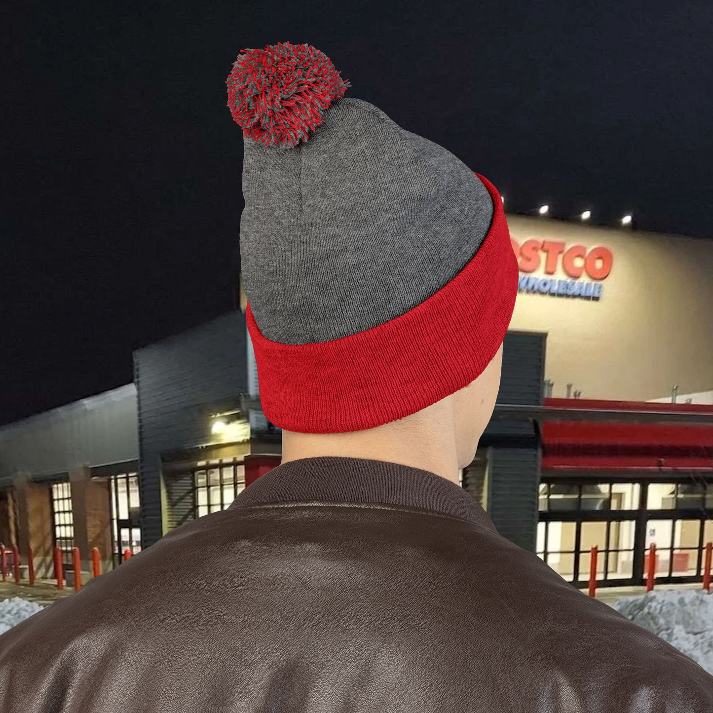 Wonderbread Embroidered Pom-Pom Knit Cap – TastyKake Logo