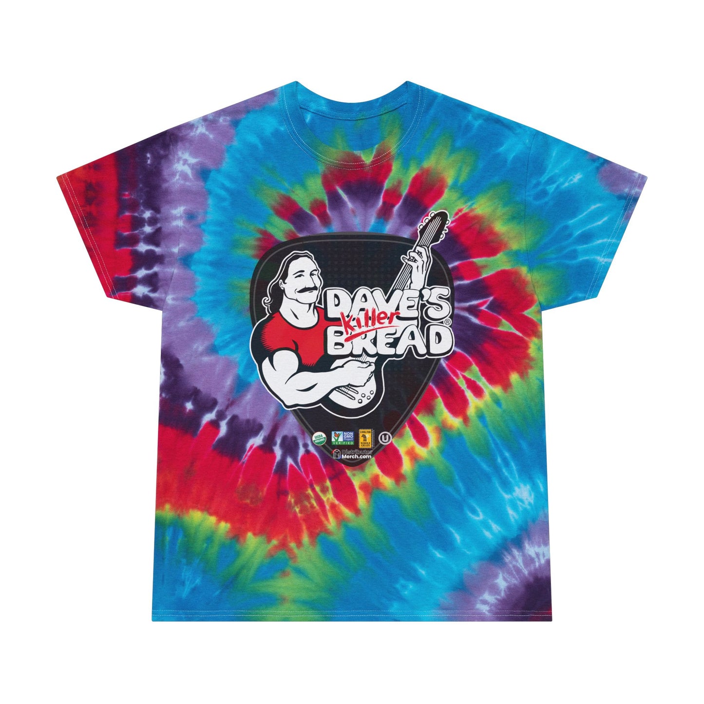 Spiral Tie-Dye Tee featuring Dave's Killer Bread Boomin' Berry Bagels design
