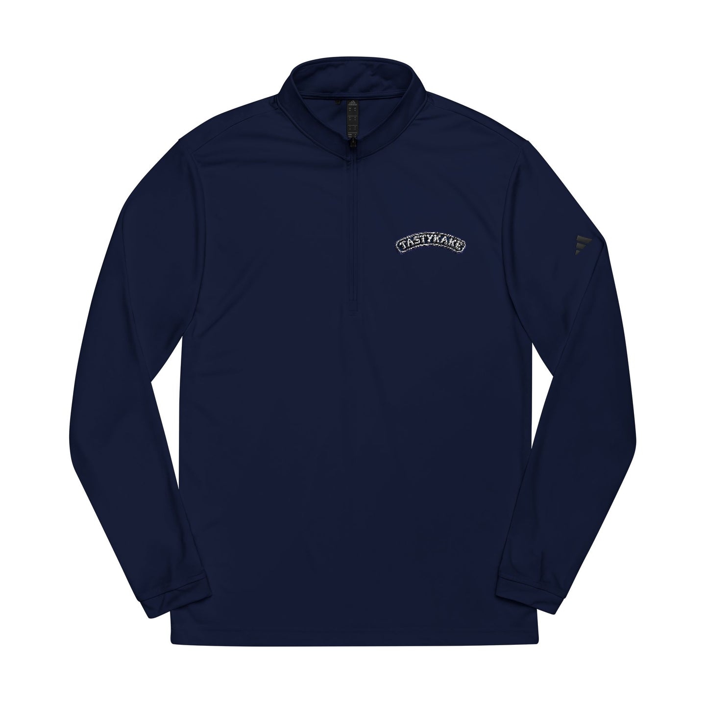 Tastykake Embroidered Quarter-Zip Pullover — Classic Grey Athletic Top