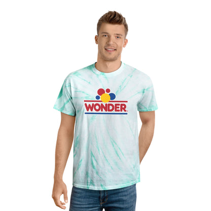 Retro Tie-Dye Tee, Wonder Bread Graphic Shirt, Vintage Cyclone Shirt, Fun Summer T-Shirt, Casual Wear, Gift for Food Lovers, 80s Nostalgia