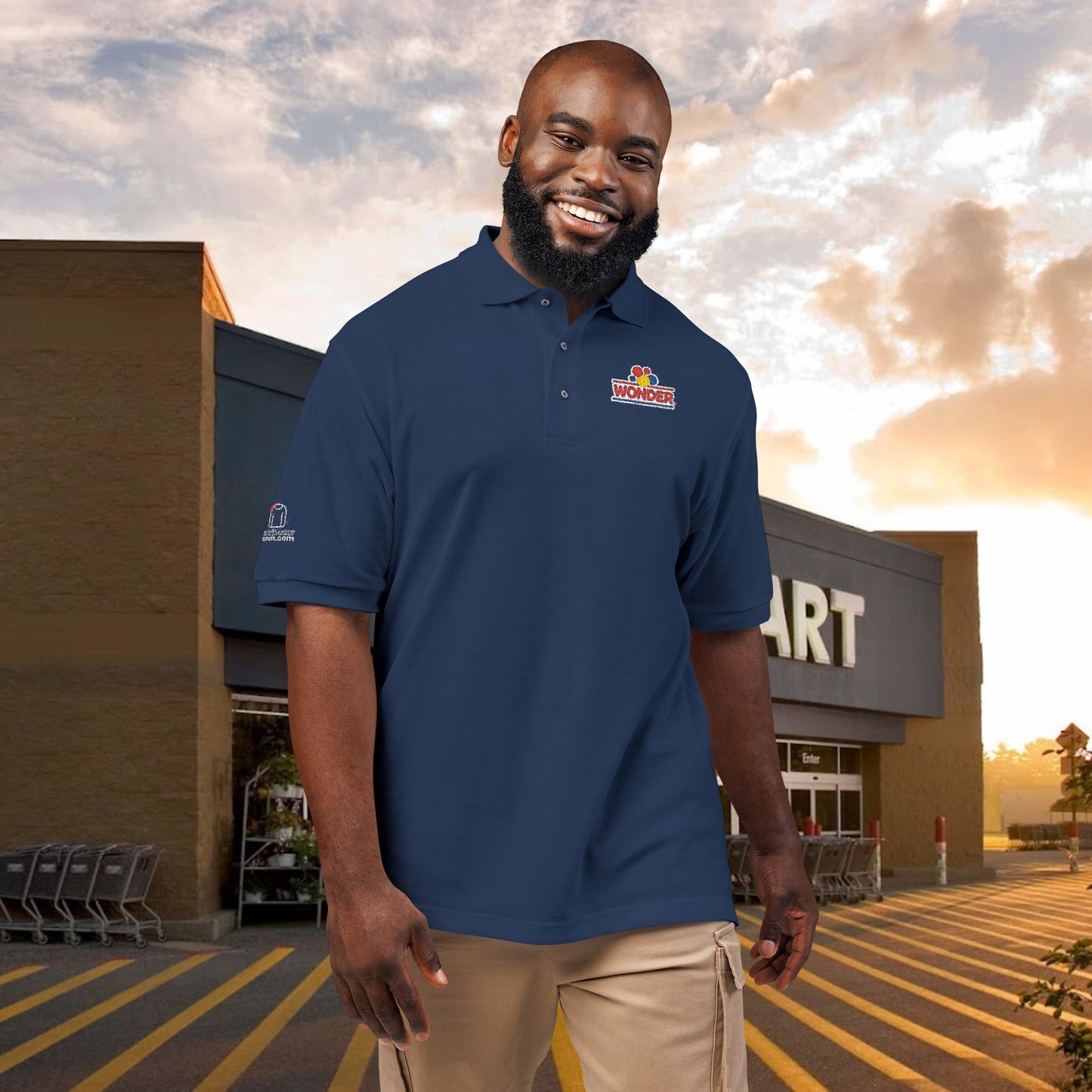 Wonderbread Embroidered unisex Polo Shirt