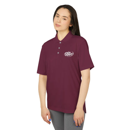 Dr. Pepper Performance Polo Shirt, adidas®, Embroidered Logo, Athletic Workwear, Unisex Golf Shirt