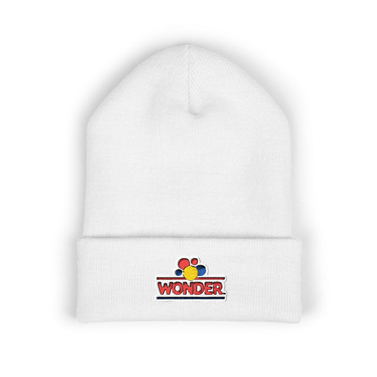 Wonder bread Embroidered Classic Cuffed Beanie - Heart & Guitar Design
