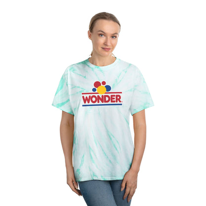 Retro Tie-Dye Tee, Wonder Bread Graphic Shirt, Vintage Cyclone Shirt, Fun Summer T-Shirt, Casual Wear, Gift for Food Lovers, 80s Nostalgia