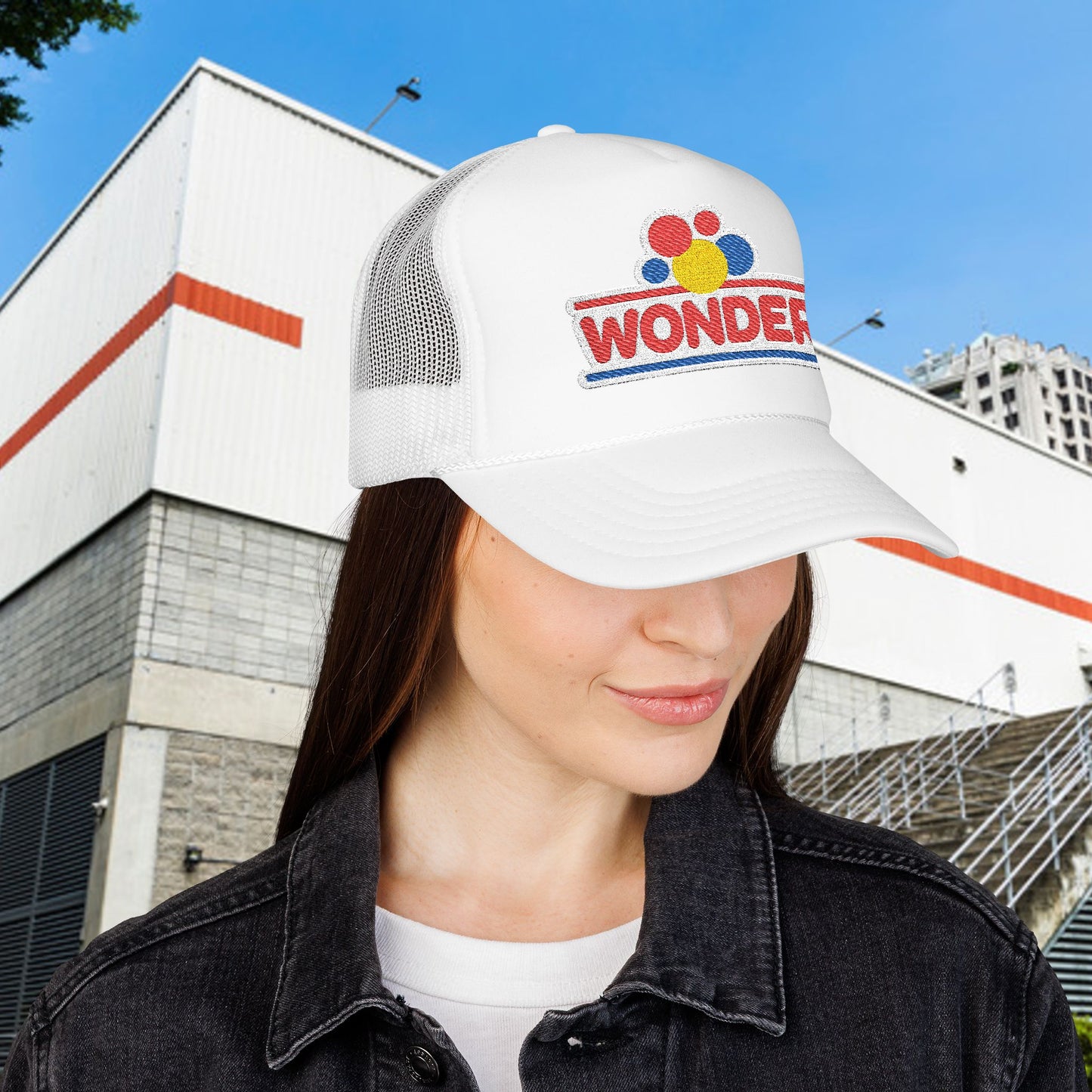 Wonderbread Embroidered Vintage Patch Trucker Hat