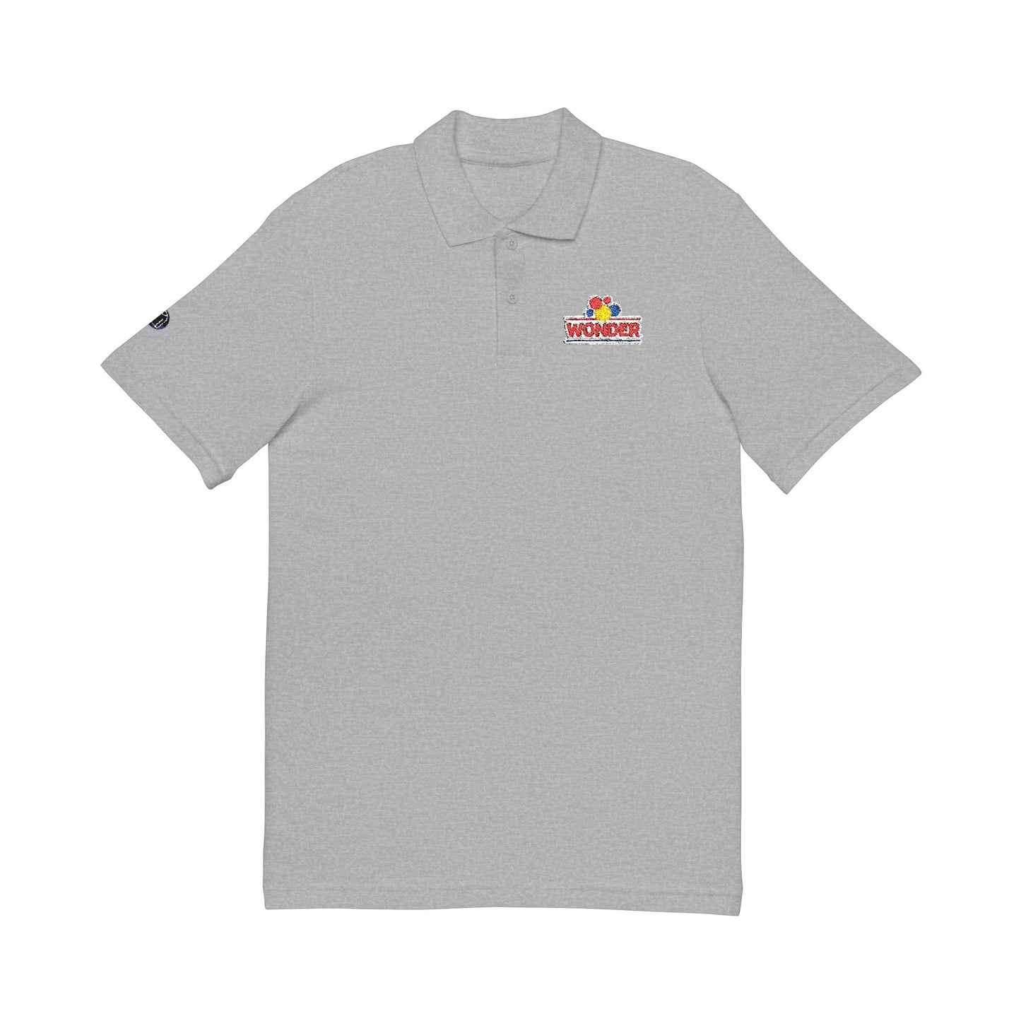 Polo Shirt with Wonder bread Embroidered front and back Logos