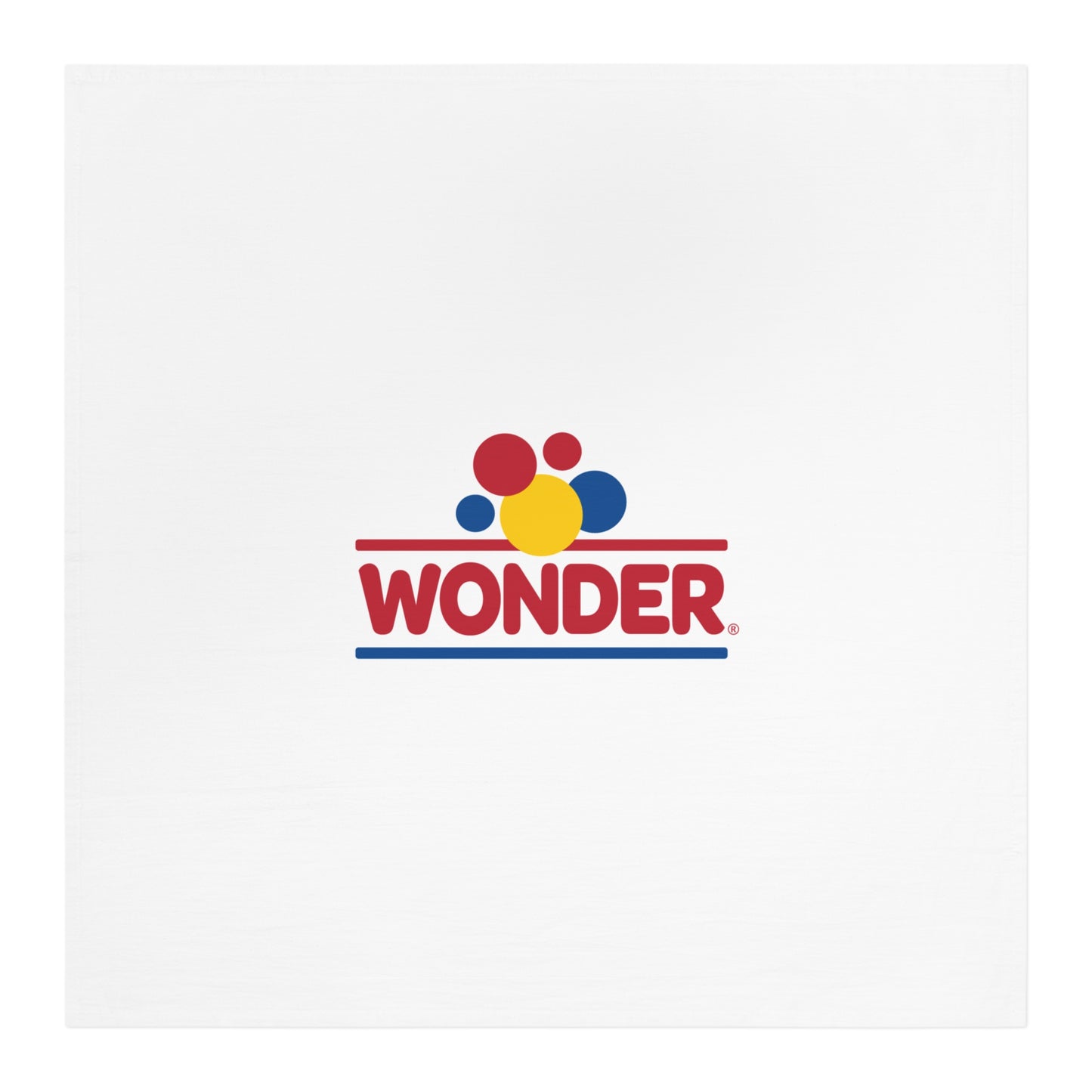 Tea Kitchen Dish Towel with Retro Wonder Bread logo