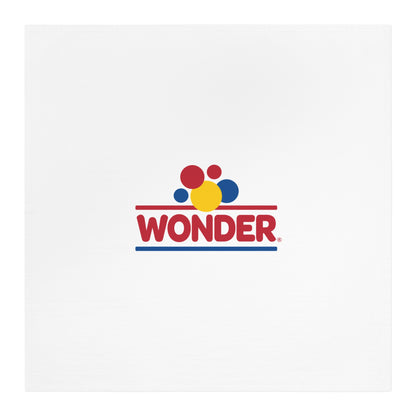 Tea Kitchen Dish Towel with Retro Wonder Bread logo