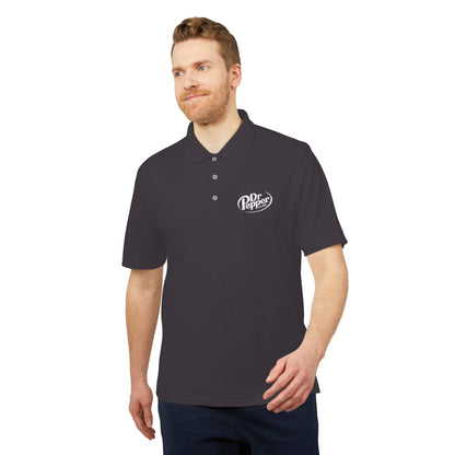 Dr. Pepper Performance Polo Shirt, adidas®, Embroidered Logo, Athletic Workwear, Unisex Golf Shirt