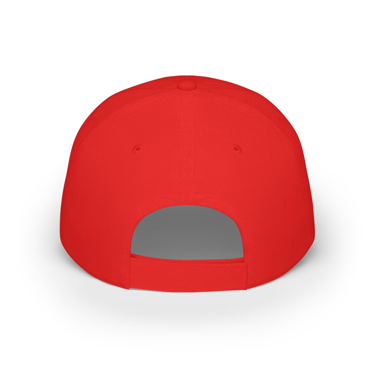 Red 'TEMU' Fashion Icons Low Profile Baseball Cap — Trendy Casual Hat