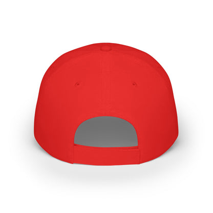 Red 'TEMU' Fashion Icons Low Profile Baseball Cap — Trendy Casual Hat