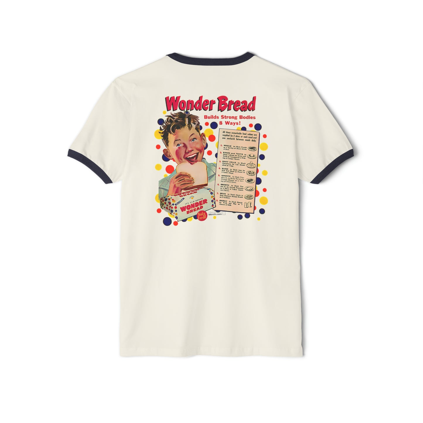 Wonder bread Cotton Ringer T-Shirt  Unisex