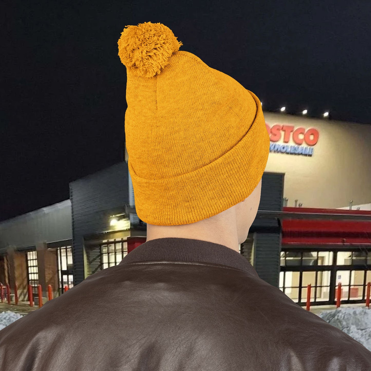 Wonderbread Embroidered Pom-Pom Knit Cap – TastyKake Logo