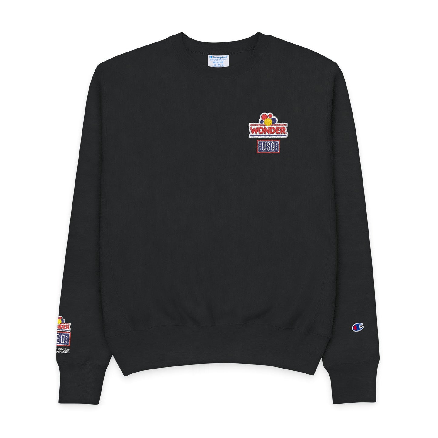Champion Heavyweight Sweatshirt withEmbroidered Wonder bread USO Logos