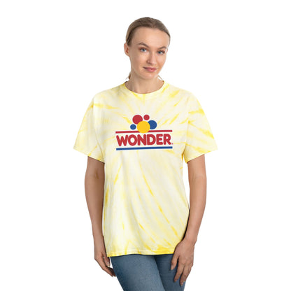 Retro Tie-Dye Tee, Wonder Bread Graphic Shirt, Vintage Cyclone Shirt, Fun Summer T-Shirt, Casual Wear, Gift for Food Lovers, 80s Nostalgia